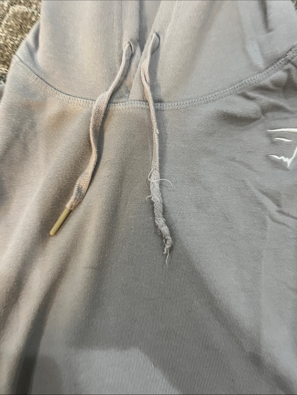 Sleeveless Hooded Muscle Tank with Small Logo - grey - Picture 2 of 2